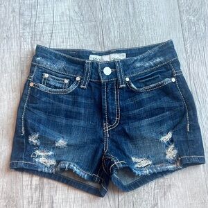 BKE Denim Stella Stretch Distressed Short Women’s Size 25